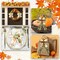 4 Rolls Fall Wired Edge Ribbon, 2.5 Inch x 6 Yards Each – 24 Yards Total, Green Autumn Pumpkin Truck Plaid Ribbon for DIY Wreaths, Bows, Gift Wrap, Farmhouse Thanksgiving & Harvest Decor (Green)